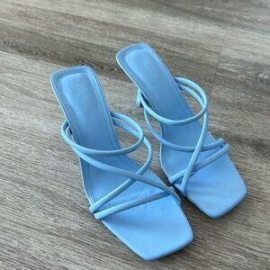 Blue Zara Heels